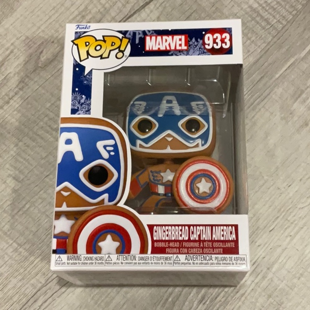 Marvel Gingerbread Captain America Funko Pop